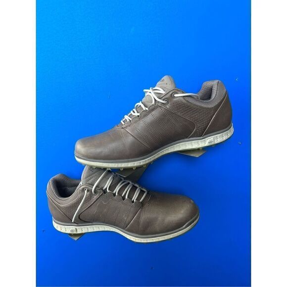 SKECHERS GoGolf Elite 2 MEN'S Solid gray LEATHER Lace-Up GOLF SHOES Spikes  size - Picture 2 of 6